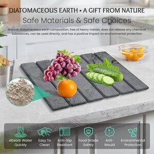 Stone Dish Drying Mat Collapsible